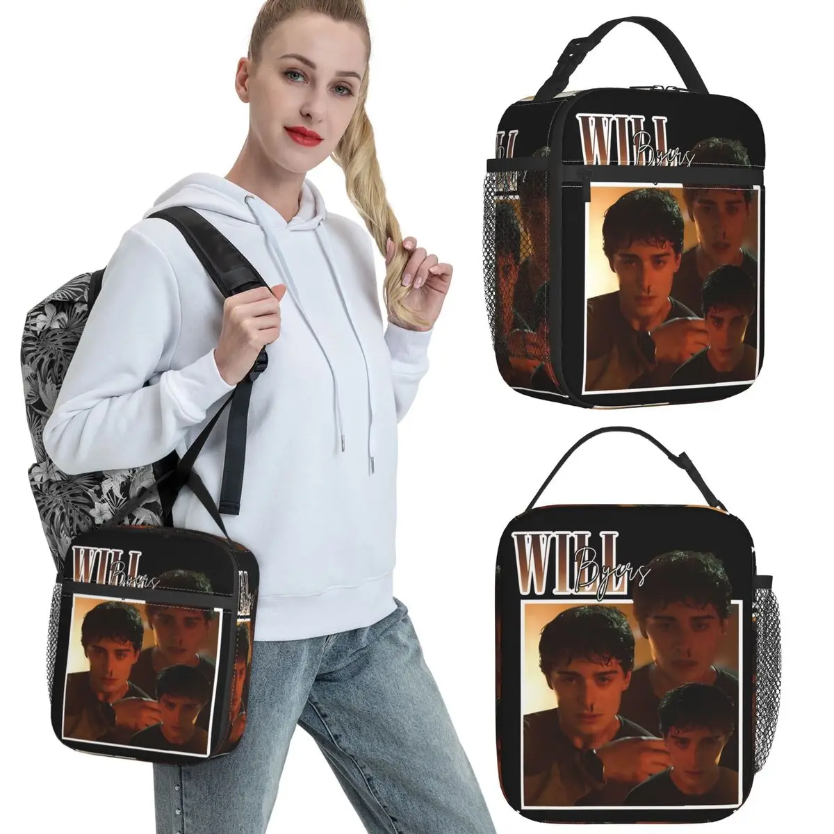 

Will Byers Thermal Insulated Lunch Bag for Picnic Portable Food Bag Cooler Thermal Lunch Box
