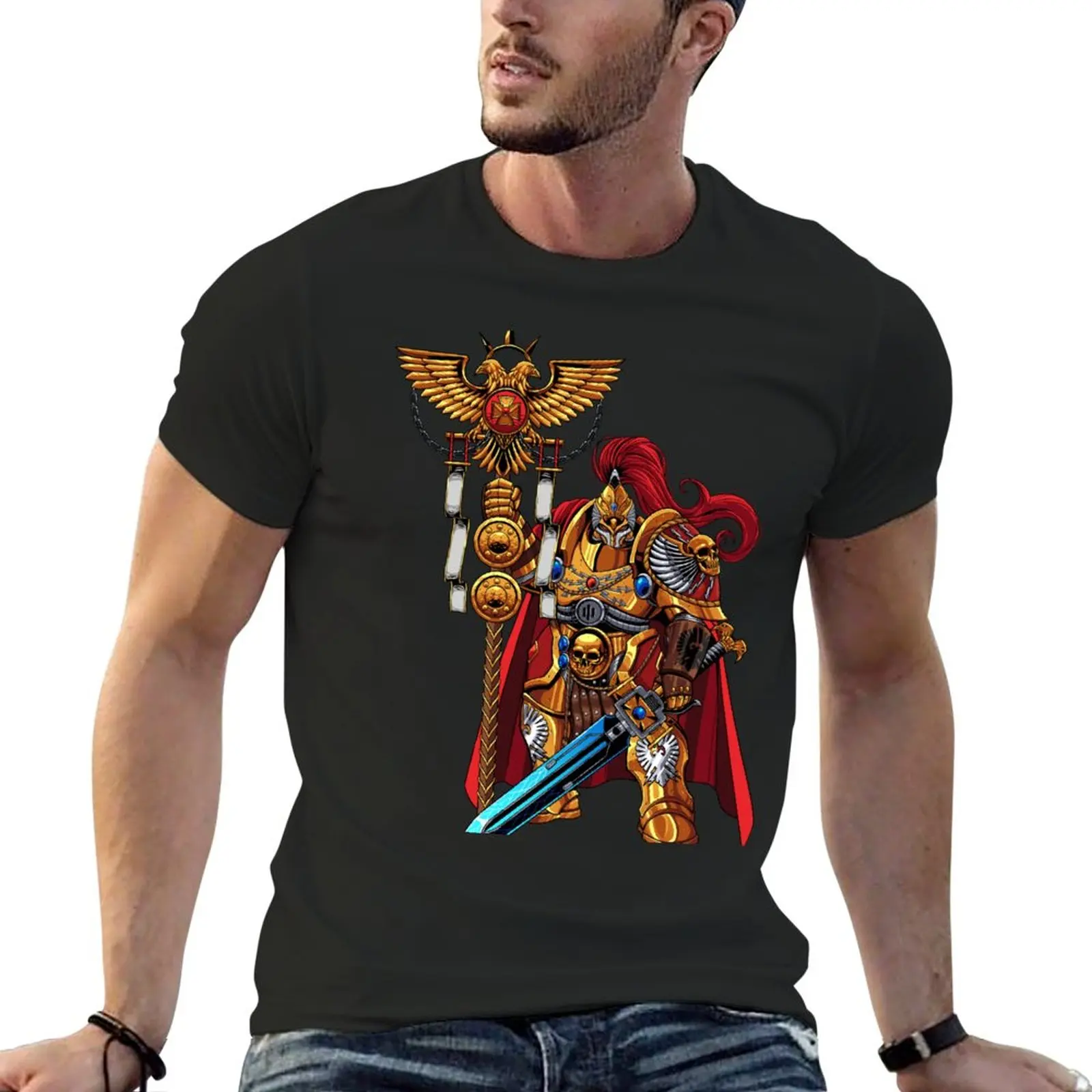 

New Adeptus Custodes T-Shirt Short sleeve cute tops Blouse Men's clothing