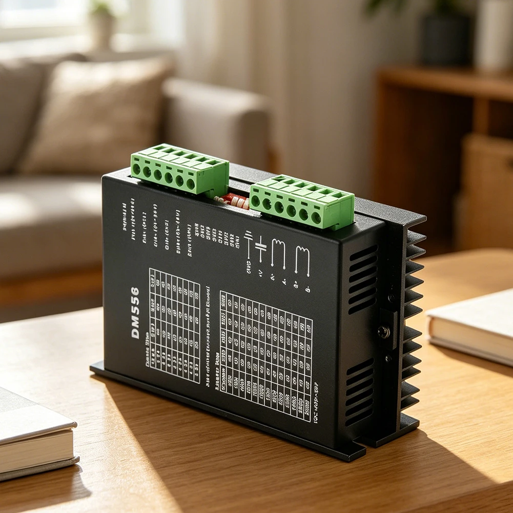 Microstepping Controller As Shown DM556 Stepper Driver Semi-enclosed Casing High-speed Opto-isolation Energy-saving Lockout