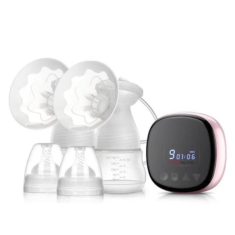 

Baby Electric Massage Breast Pump Feeding Bottles Extractor Rechargeable Silicon Print USB Body OEM Caliber Packaging Pattern