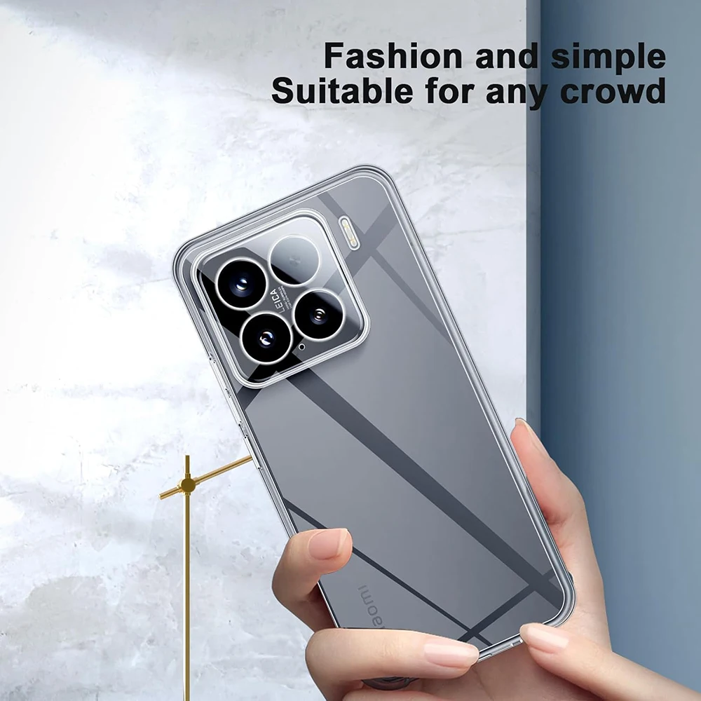 

Ultra Thin Silicone Soft Case For Xiaomi 15T 15S 15 Pro Ultra Clear Transparent Cover For Xiaomi15 Xiaomi15TPro Shockproof Shell