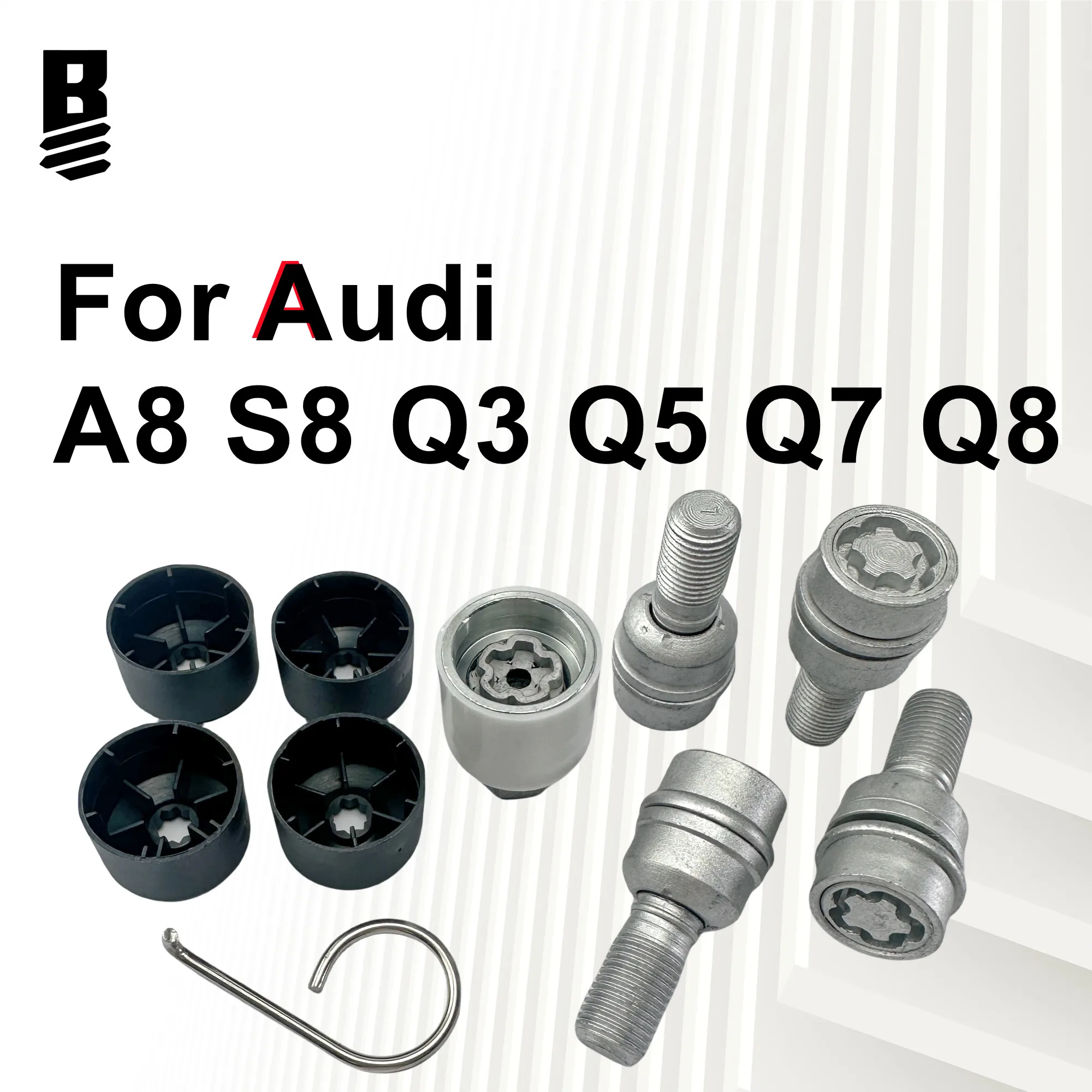 A-L 8R0698139 A Set of Tire Screw Tools BOLT BOSS for Audi A8 S8 Q3 Q5 Q7 Q8