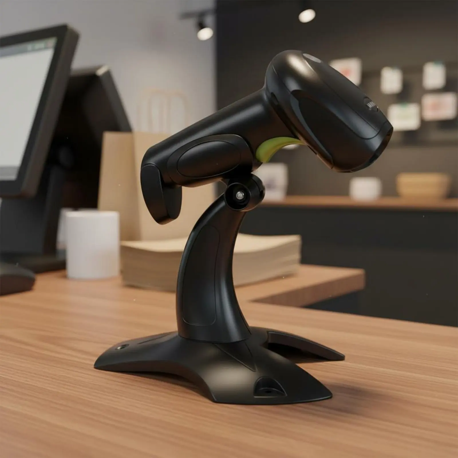 Soporte ajustable para dispositivo de código de producto, ajuste universal, soporte para dispositivo de código de producto, accesorio de venta, portátil y fácil de usar.
