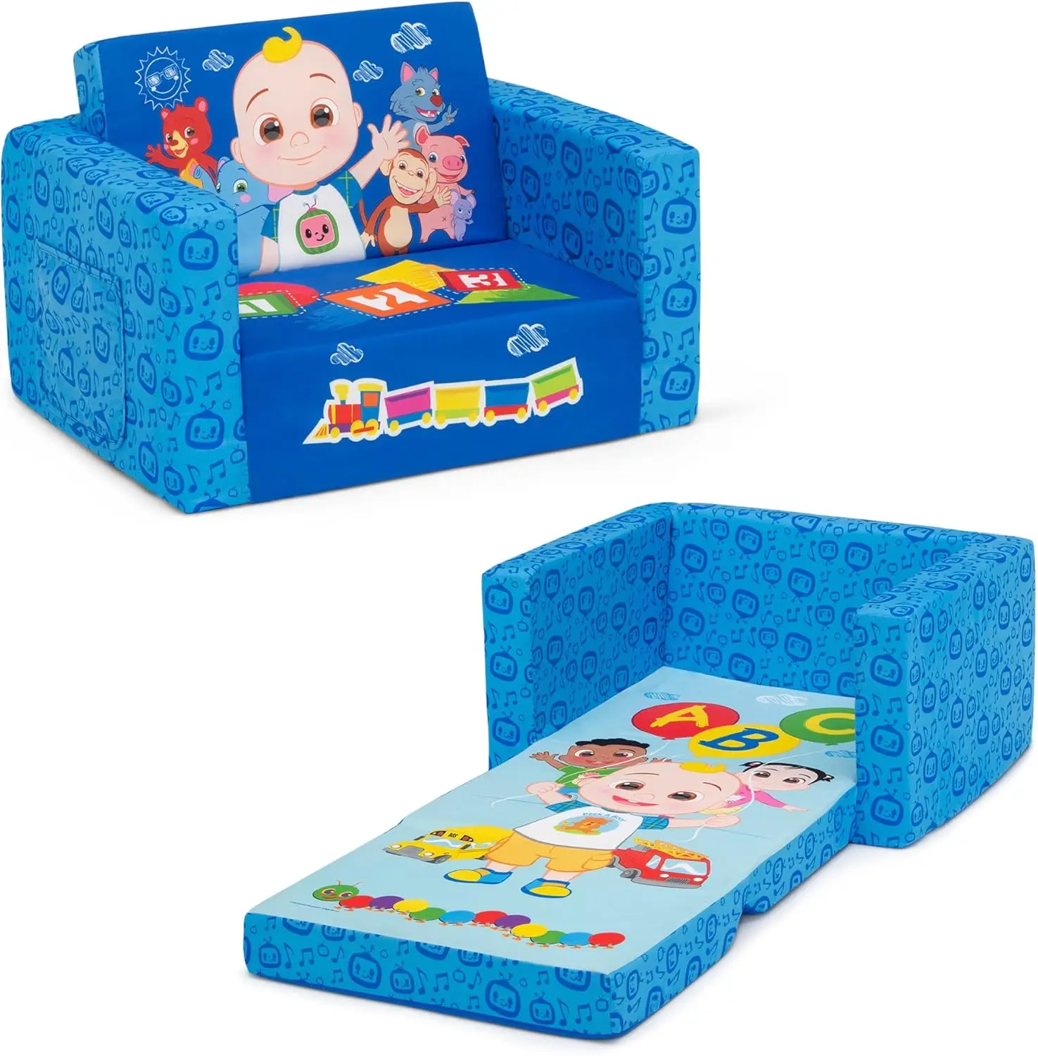 

Детский раскладной диван-лежак 2-в-1 — раскладной стул Cozee, прочный и удобный