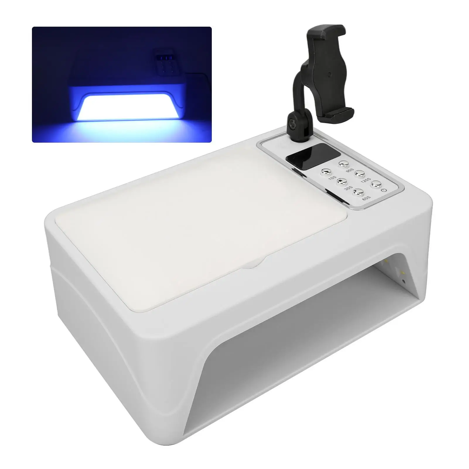 大型 LED ネイルドライヤーランプ 電話スタンド付き サロン用 EU プラグ 100240V プロフェッショナルネイルアートツール用