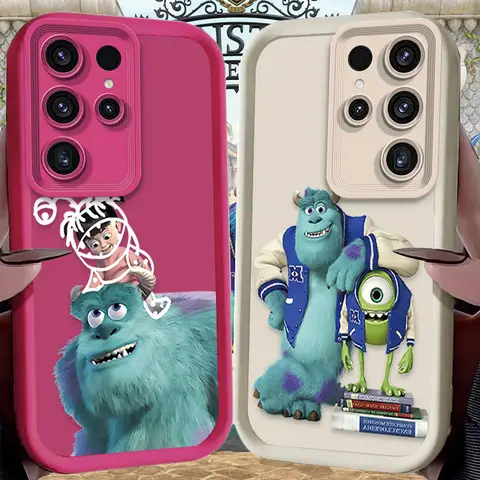 Disney Monsters University Soft Case For Samsung Galaxy S24 S25 S23 Ultra S22 S21 Plus FE A36 A56 A26 A16 A06 A15 A25 A35 A55 5G