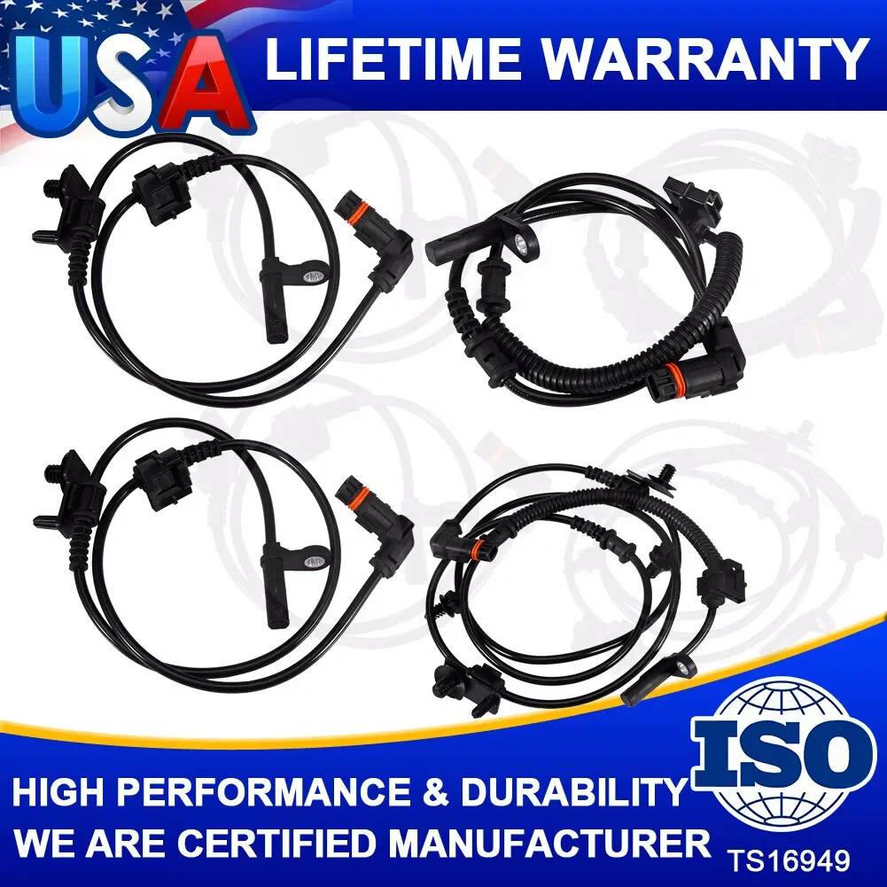 

Carbole 4 FITS FOR 2005-2010 CHRYSLER 300 C/LX 2.7L 5.7L SET 4PCS ABS WHEEL SPEED SENSOR