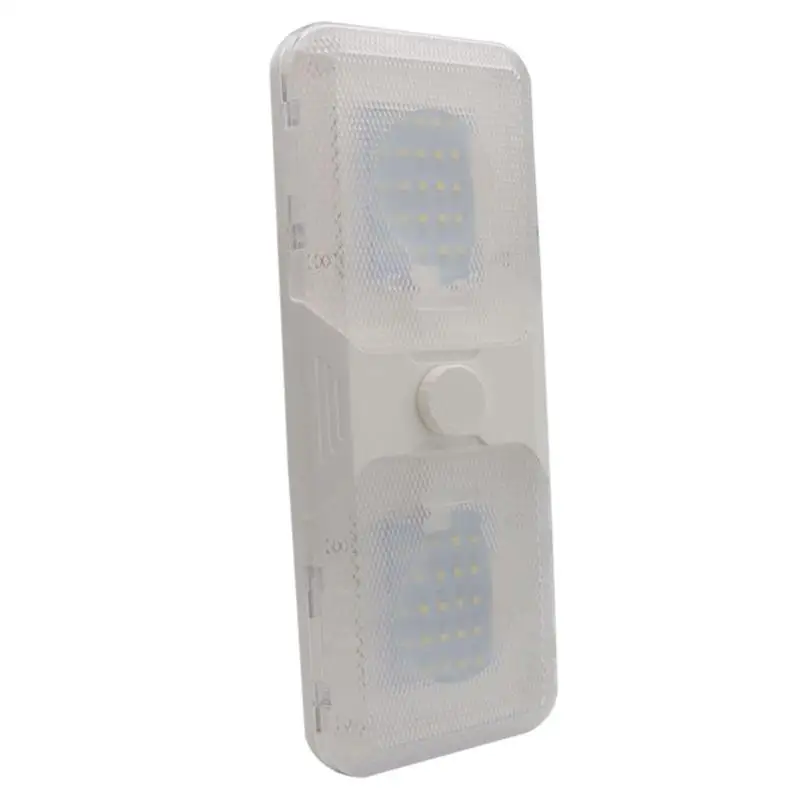 

31BC 12V-24V RVs Lights Interior Light Brightness Adjustable Ceiling Light LED Light with Press Switch Bright Dome Light