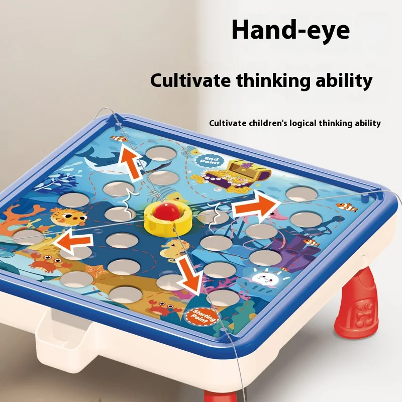 Creative Ball Pulling Game Table Toys Family Party Parent-child Interactive Multiplayer Challenge 4 Themes Board Games Table Toy