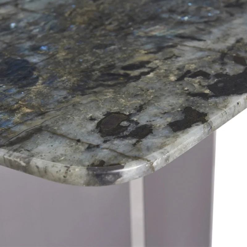 لوح صخري إيطالي حديث وبسيط وخفيف الوزن وشقة صغيرة فاخرة وطاولة طعام مستطيلة لتناول الطعام التجاري #1