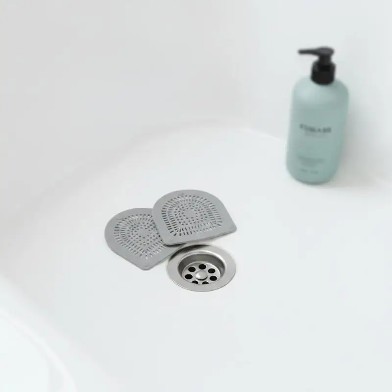 Anti-Clog Shower Drain Hair Filter Flexible Silicone Sink Blocker Universal Bath Stopper for Bathroom Kitchen Laundry Sink