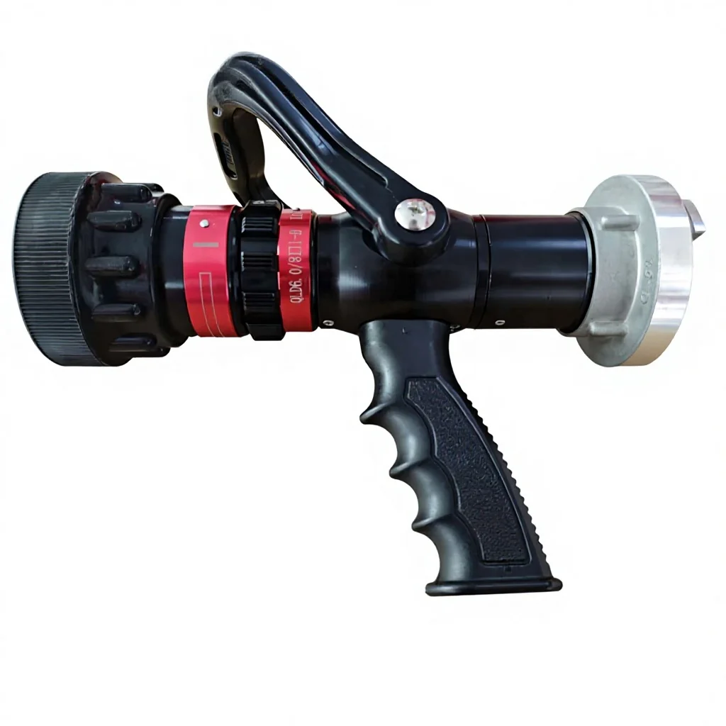 Hong'an High Quality DN50 German Type Coupling 3-Gear Adjustable Multi Function Fire Nozzle for Firefighting Rescue