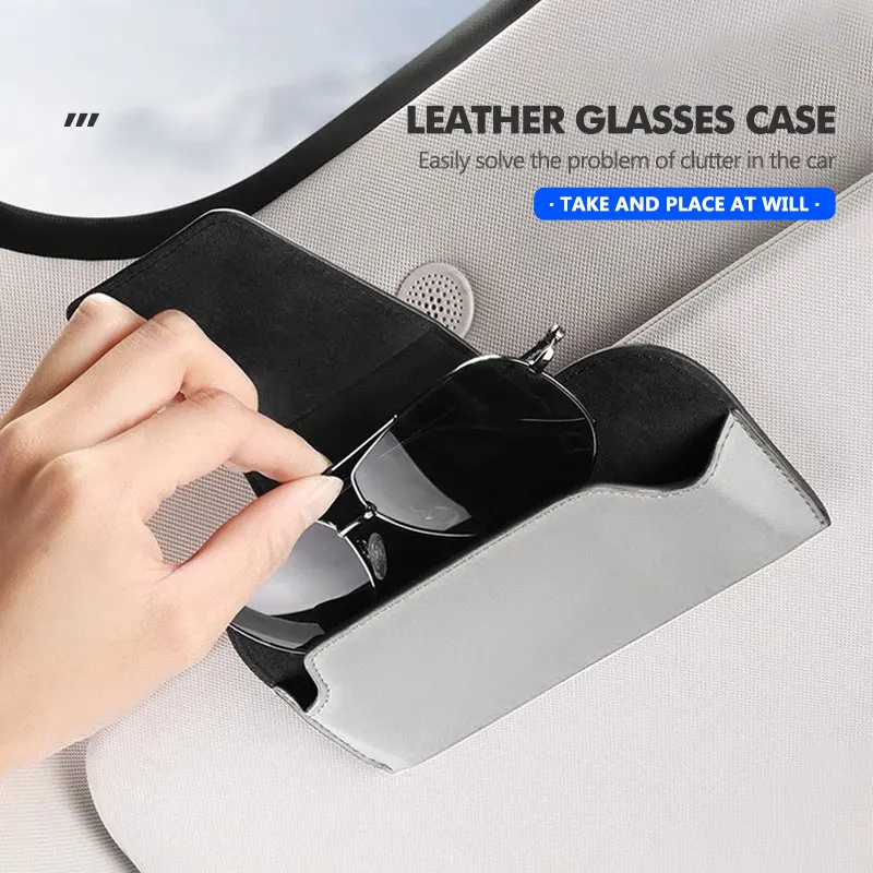 Car Glasses Holder Sun Visor Hanger Eyeglasses Box Organizer For BMW 1 3 5 Series X1 X3 X4 X5 X7 G20 G38 F20 F39 F48 E46