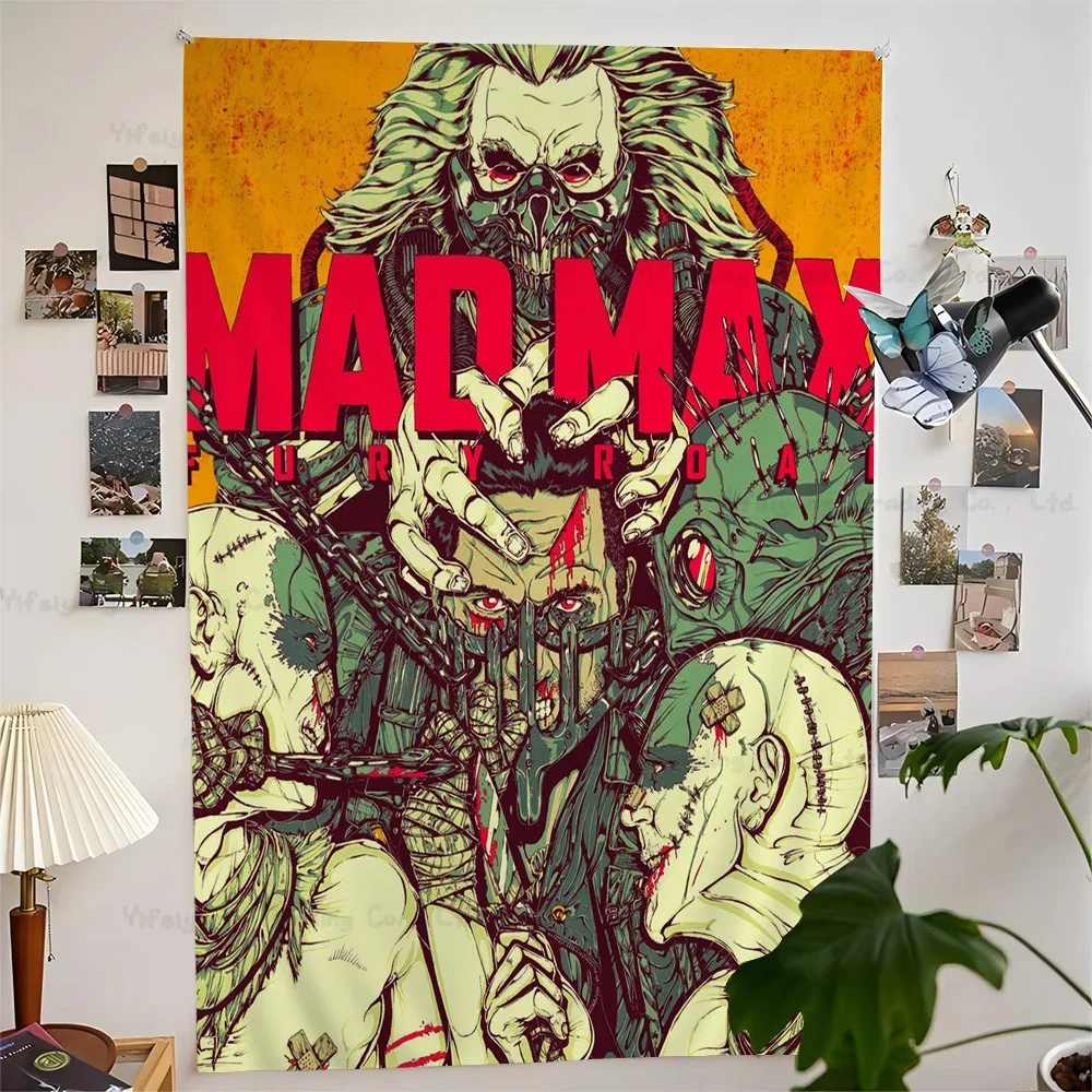 

Classic Retro Movie Series Mad Max Colorful Tapestry Wall Hanging Bohemian Wall Tapestries Mandala Wall Art Decor