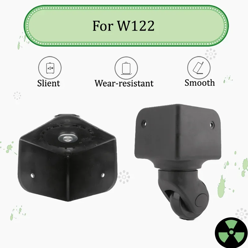 

For W-122 Makeup Case Accessories 90° Straight-Angle Trolley Case with Swivel Wheels Ultra-Quiet, Wear-Resistant Wheels