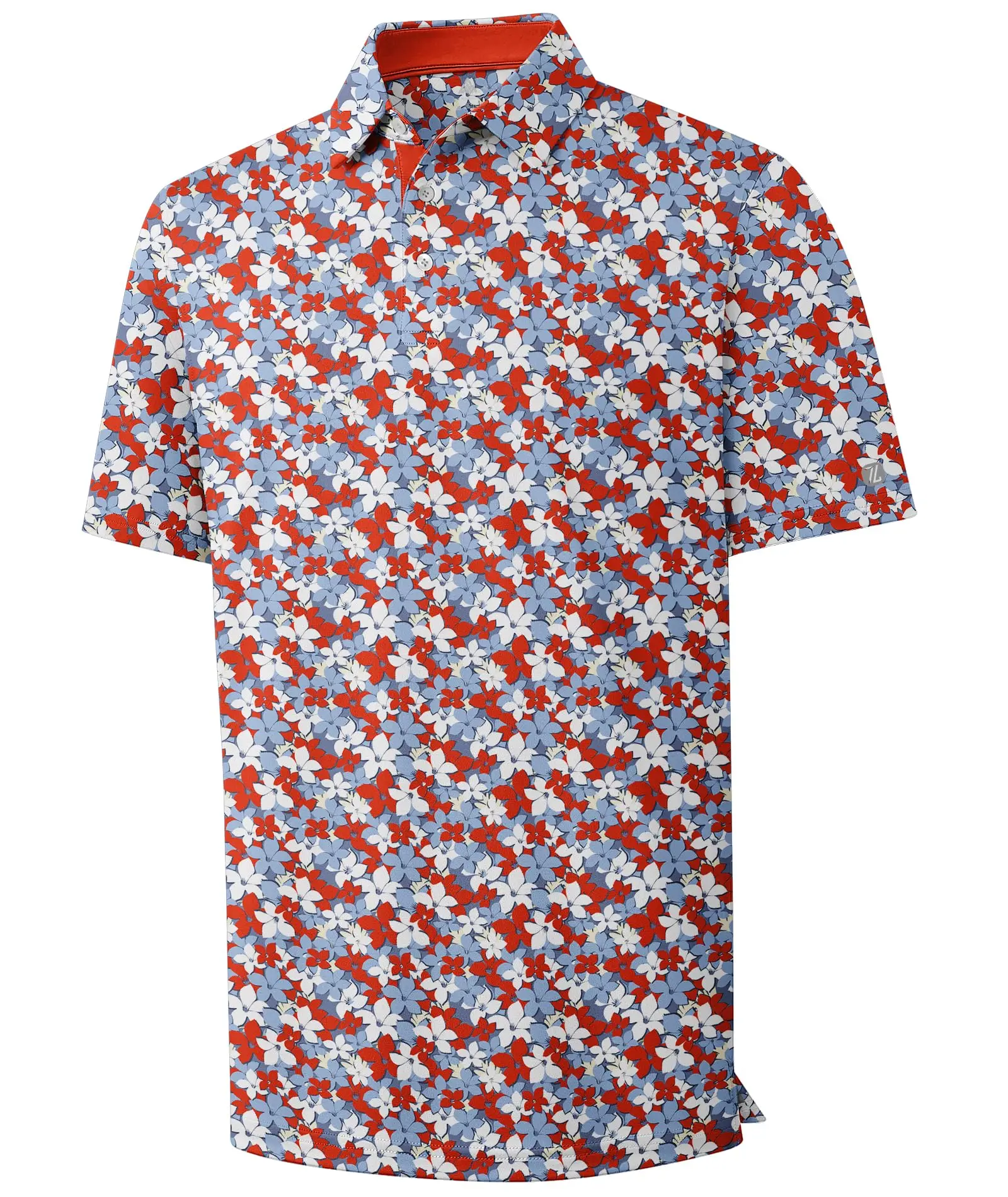 Mens Golf Shirts Short Sleeve Print Patterns Performance Moisture Wicking Polo Shirt 2026