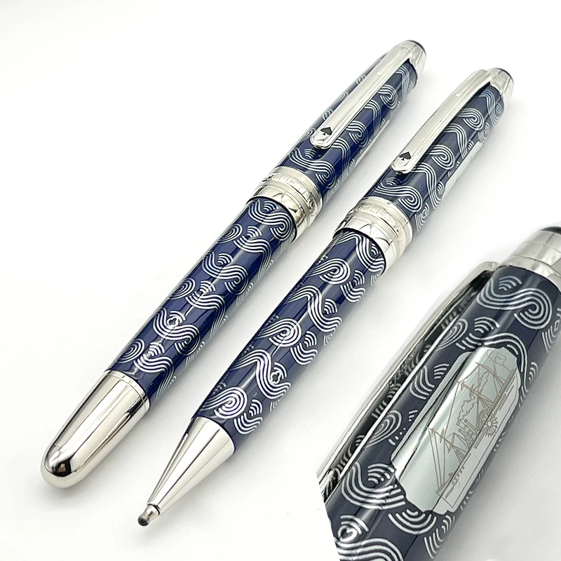 145 MB Rollerball Ballpoint Fountain Pen Limited Edition Metal Series 80 Days Around The World With Serial Number