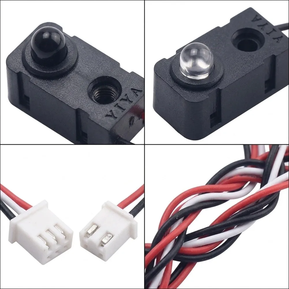 4 Sets Infrared Beam Switch Kit with 25cm Cables for Contactless Sensing in For Smart Home Automation and Experiments