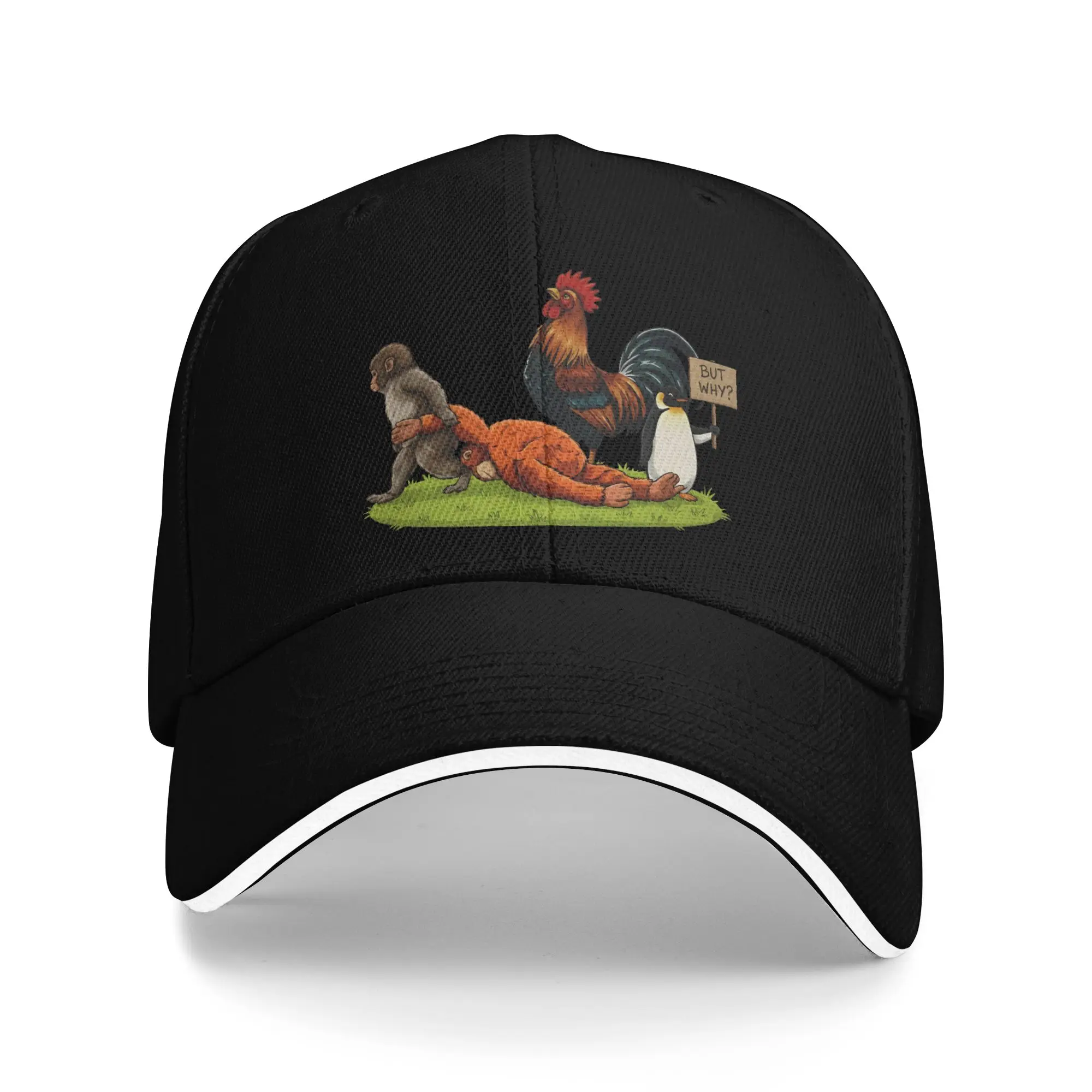 New Wilson Lo Siento punch monkey Golf Hat Unisex Style Trucker Hat  Daily All Seasons Adjustable Sun Caps