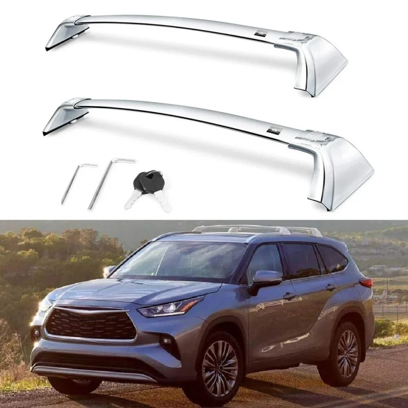 

Quality 2PCS Bar Fits 2020-2025 Roof Rail Rack Cargo Bars High Quality Premium Car Accessories
