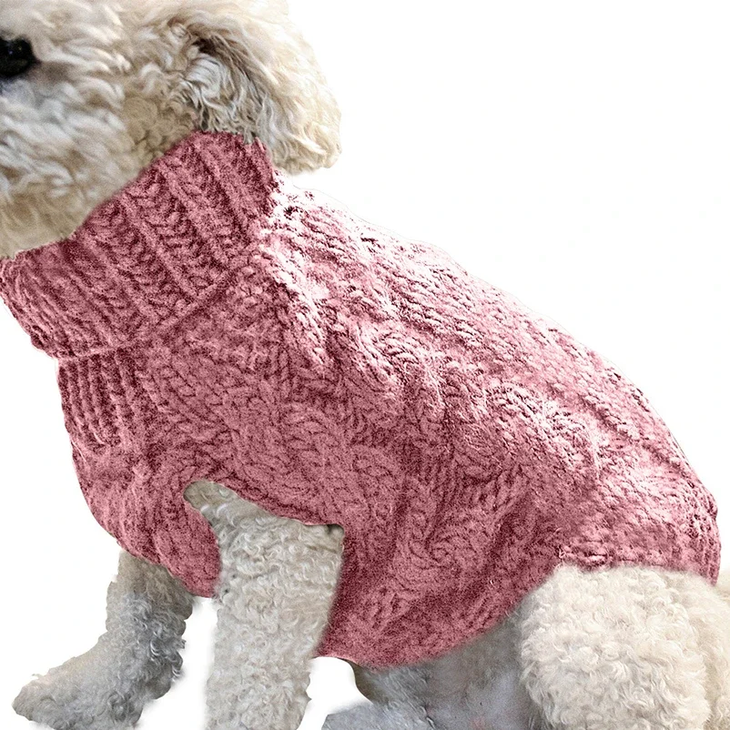 Suéteres para perros pequeños y medianos, ropa para gatos, chaleco cálido de invierno con cuello alto para mascotas, chaleco para Chihuahua, abrigo suave Yorkie, chaqueta de peluche