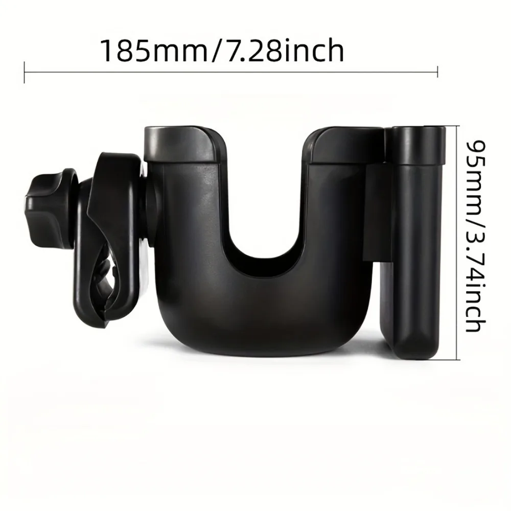 1Pcs Stroller 2-in-1 Water Cup Holder Cell Phone Holder, Durable, Universal, Safety Seat Bottle Holder, Stroller Accessories