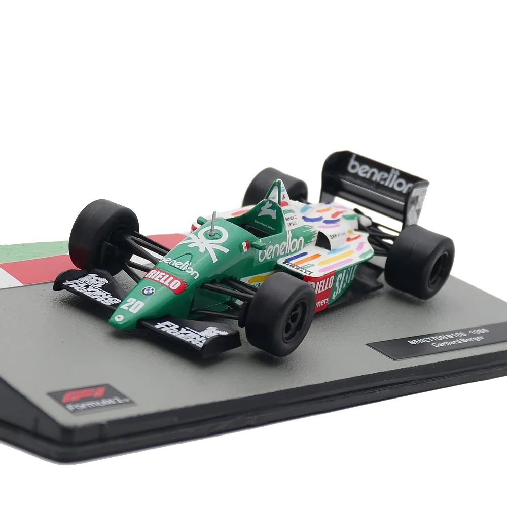 Ixo 1:43 Racing Benetton B186 1986 Gerhard Berger Diecast Car Model Metal Toy Vehicle