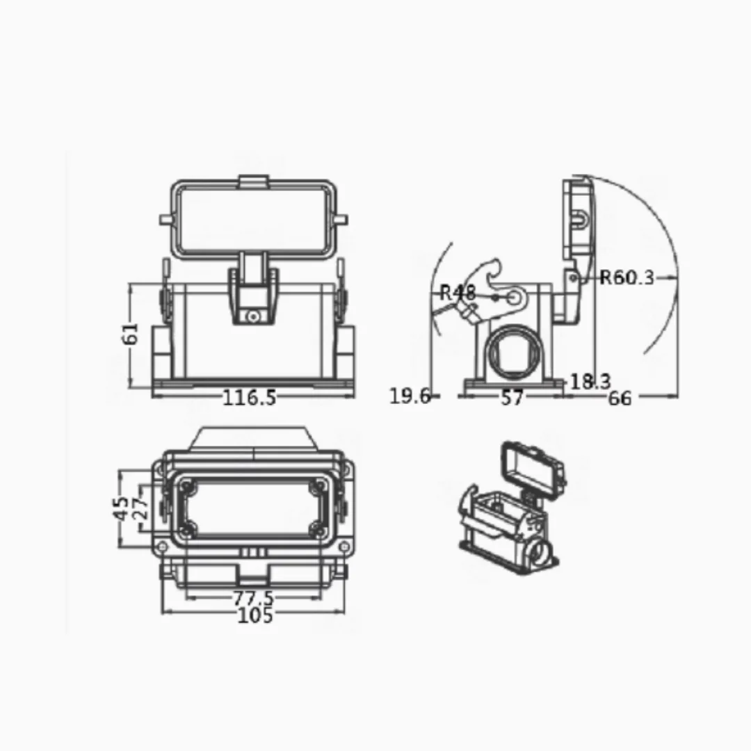 H16B-SM-1L-CV-PG21 WEVEL complete set