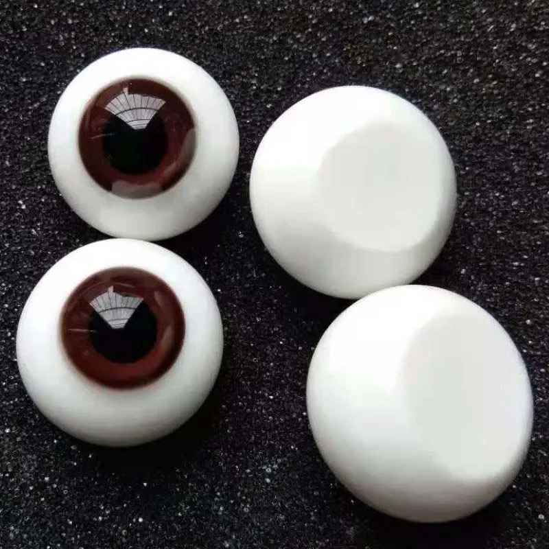 22mm Glass Eyes Brown For BJD Doll Accessory Movable Brown Eyes Round Eyeball DIY Doll Toy Accessories