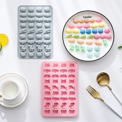 36 Holes Different Cute Pet Animal Modelling Silicone Mold Fondant Cake Chocolate Mold Ice Cube Cake Mould  Baking Accessories