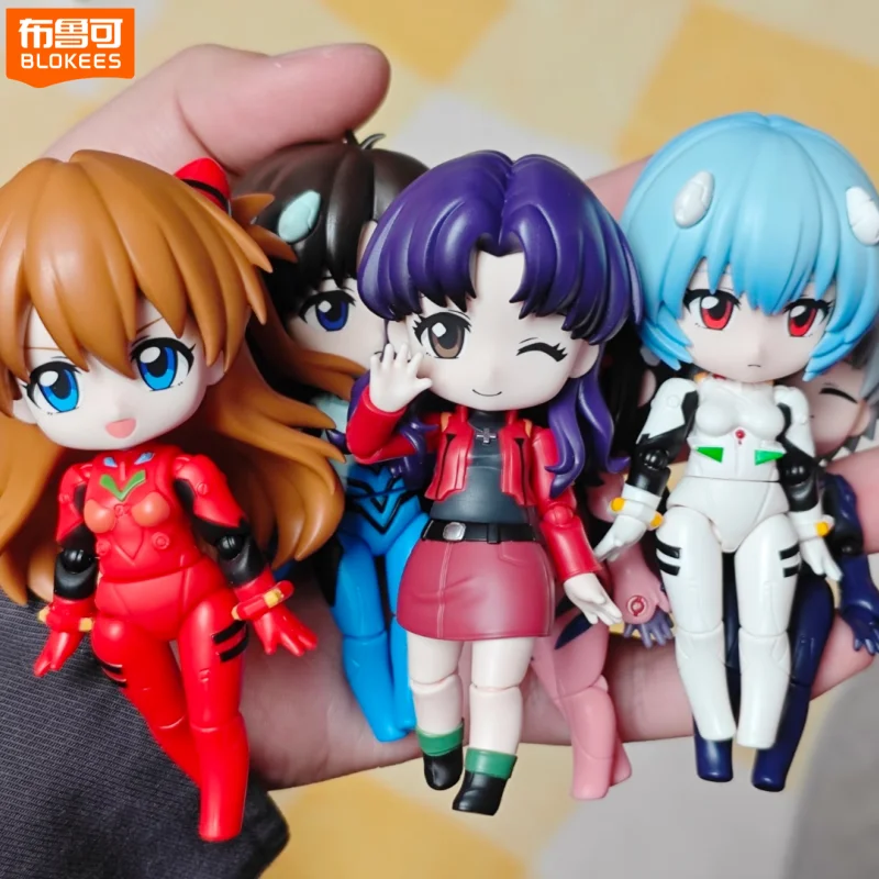 

Новые фигурки Blokees Eva Evangelion в слепых коробках: Асука, Рей, Мари, Кафуру, Мисато, Шинджи. Сборные модели. Подарочная таинственная коробка.