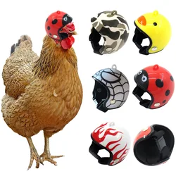 Funny Chicken Helmet Pet Farm Pet Chicken Quail Dove Bird Helmet Protective Hat Sun and Rain Protective Hat Pet Products