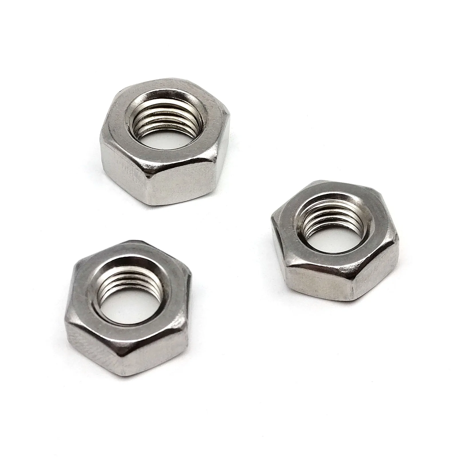 Écrous Hexagonaux Complets En Inox A2 – M1.6 à M12 – Norme DIN 934 – Bolt Base