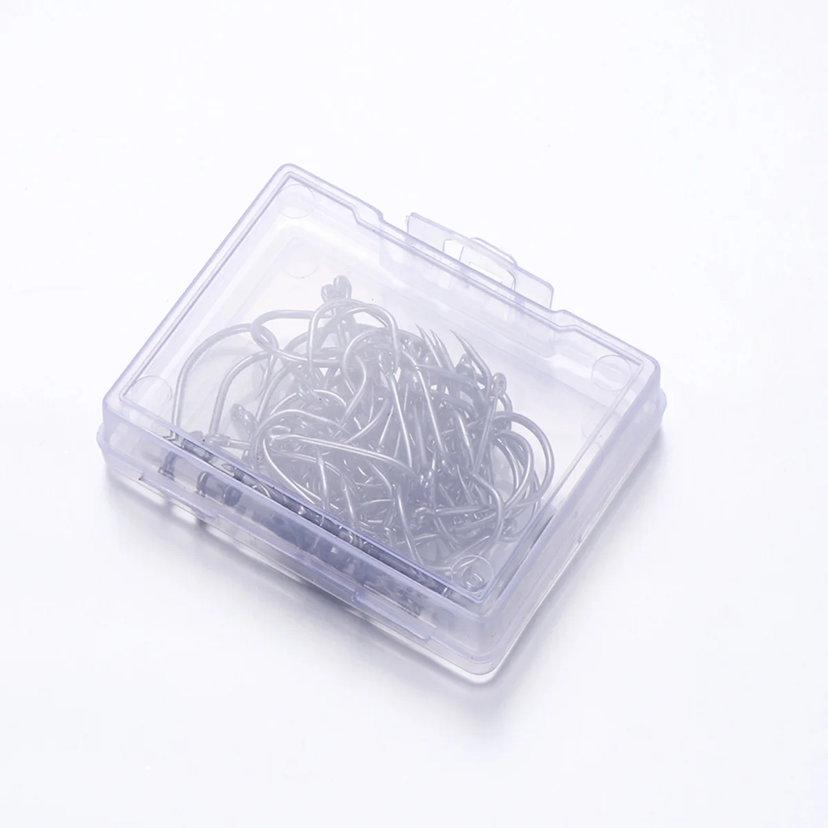 

100 pcs Boxed Fish Hook Durable Carbon Steel Perforated Tackle Bass Pike Freshwater Saltwater Lure Fishing Bait Hooks