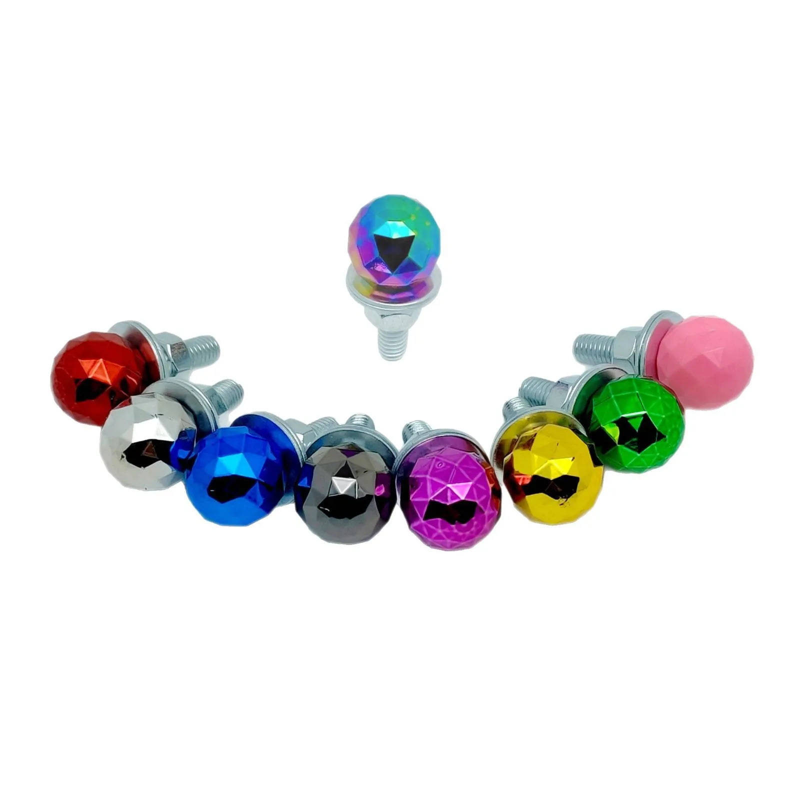 

Винты номерного знака с алмазным шариком и стандартной резьбой M6, подходят для автомобилей и мотоциклов, материал из углеродистой стали ABS