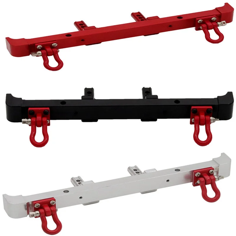 สำหรับ 1/12 MN128 Shepherd รถบังคับวิทยุ อุปกรณ์เสริม อัพเกรดกันชนหน้า-หลัง สีดำ-Y44A