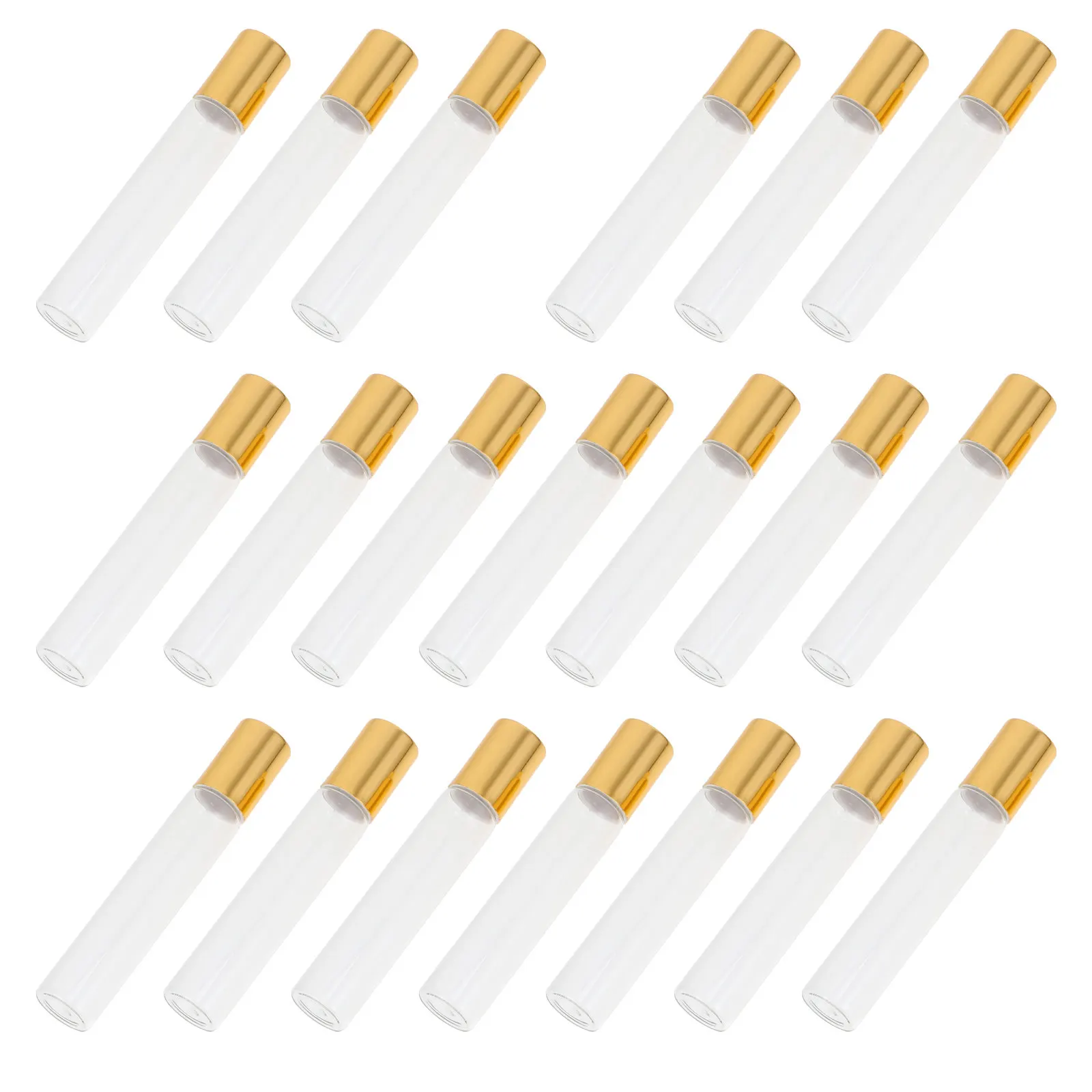20Pcs Small Essential Oil Roll on Bottles Glass Roller Bottles Convenient Organized Sub Containers for Travel Daily Grooming