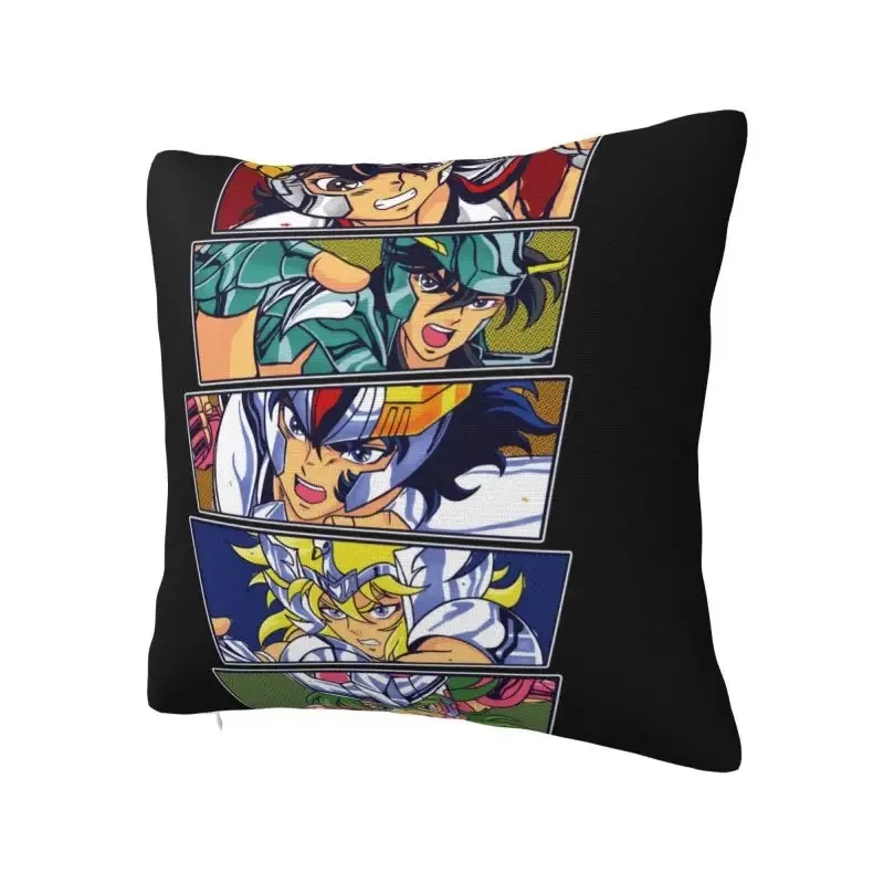 Fair of Saint Seiya Knights of the Zodiac Anime Cushion Soft Pillowcase Nordic Throw Pillow Case Manga Home Decor