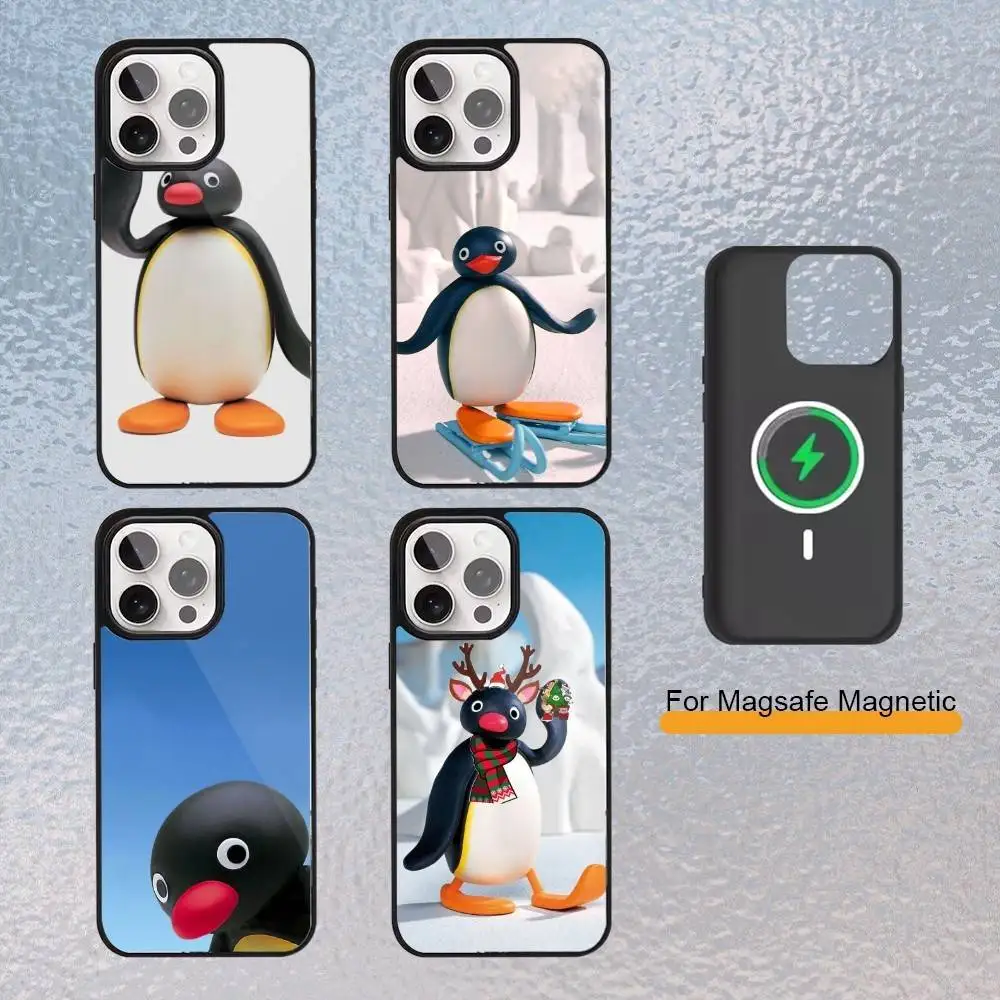 

Happy P-Pingu P-Penguin Phone Case For iPhone Magsafe Magnetic 17,16,15,14,13,12,11 Wireless Charging cover