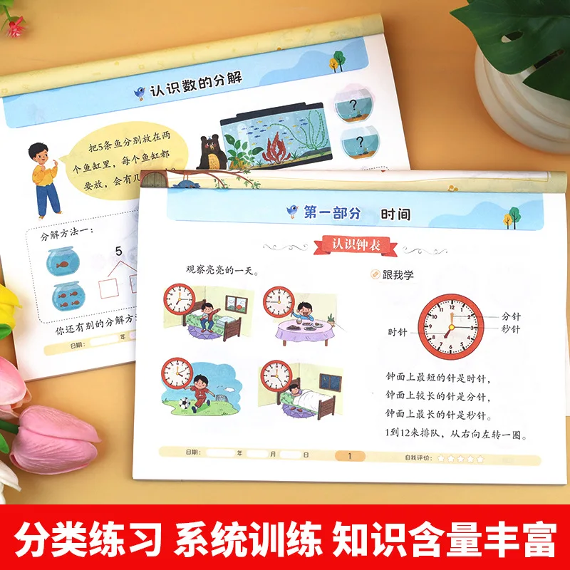 Resolução de problemas para transição do jardim de infância à escola primária, iluminação matemática para o primeiro ano da escola primária