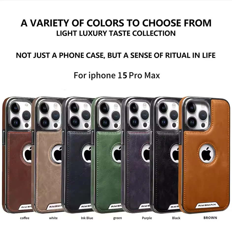 

Luxury Business Leather Magnetic Phone Case For iPhone 16 Pro Max 13 12 14 15 Pro Max 16 Plus Shockproof Cover Cases