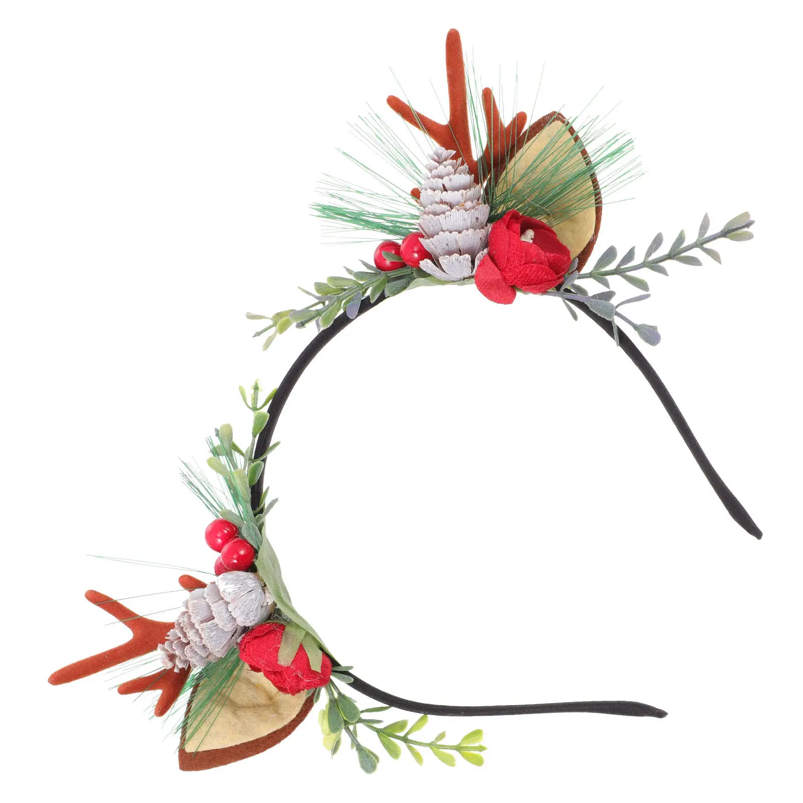 

1Pcs Premium Elk Antler Headband Festive Xmas Hair Decor for Party Costume Photo Prop Holiday Celebration Christmas Gift