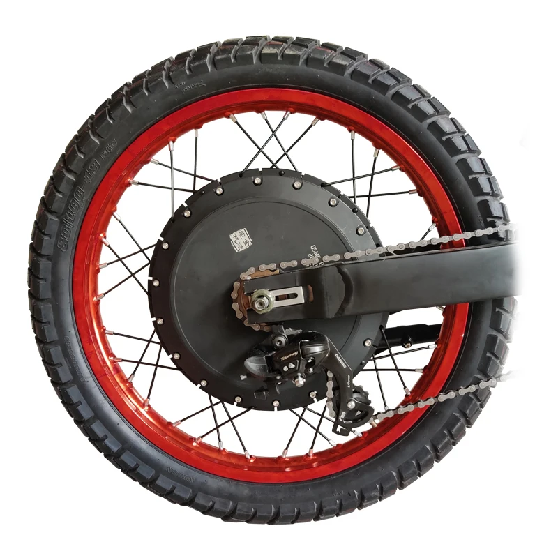 

High quality durable 19 inch Kenda tire with 5000w 72v QS Brushless Hub motor kits for Electric bicycle dirt bike