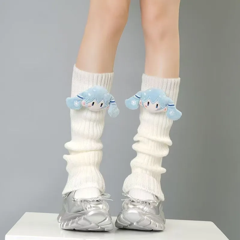 Hatsune Miku New Socks Autumn and Winter Warm Stockings Anime Cartoon Pattern Kawaii Friend Birthday Gift view 5