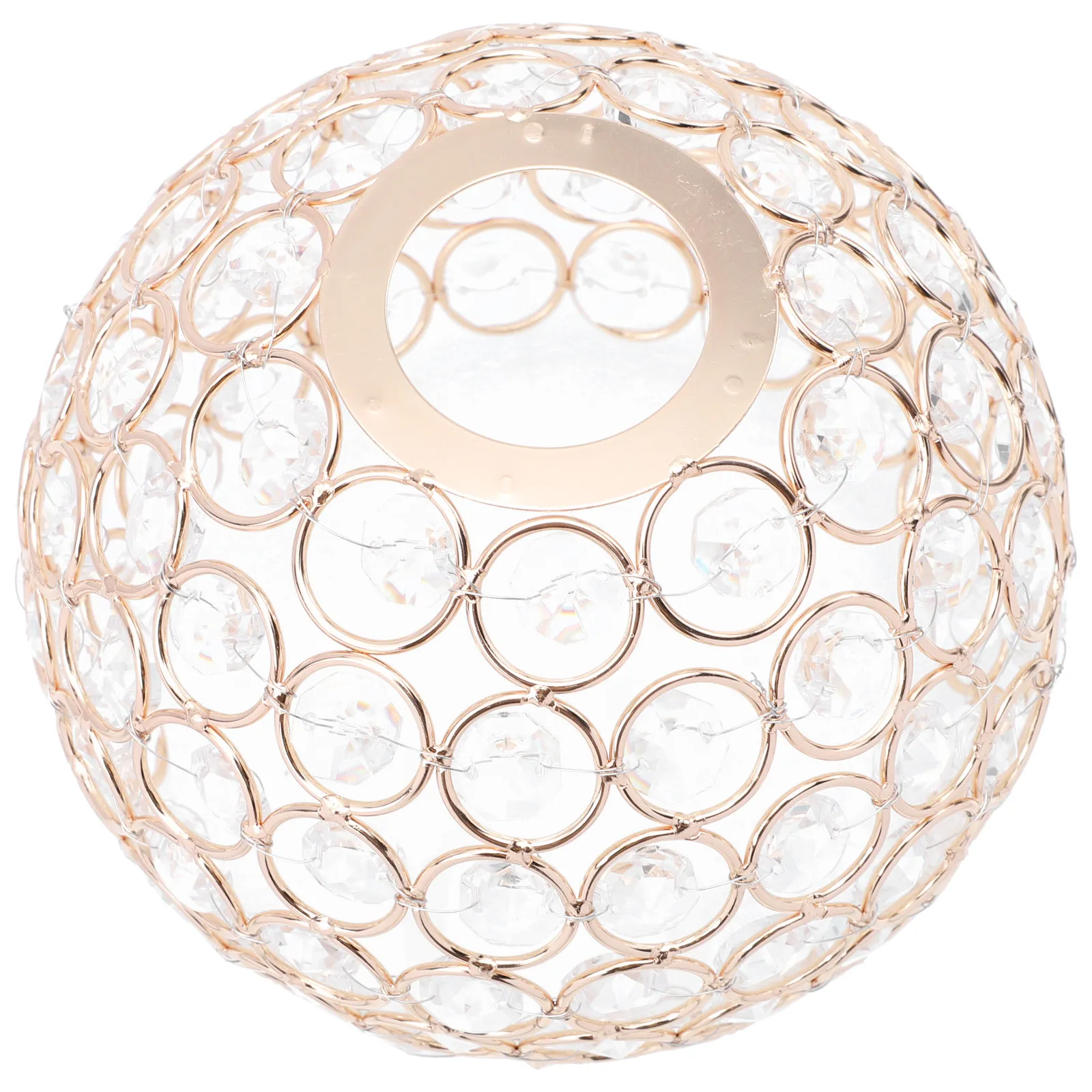 

Crystal Lampshade Stylish Ceiling Light Cover Romantic Warm Lamp Shade for Bedroom Living Room Decorative Lighting Cover