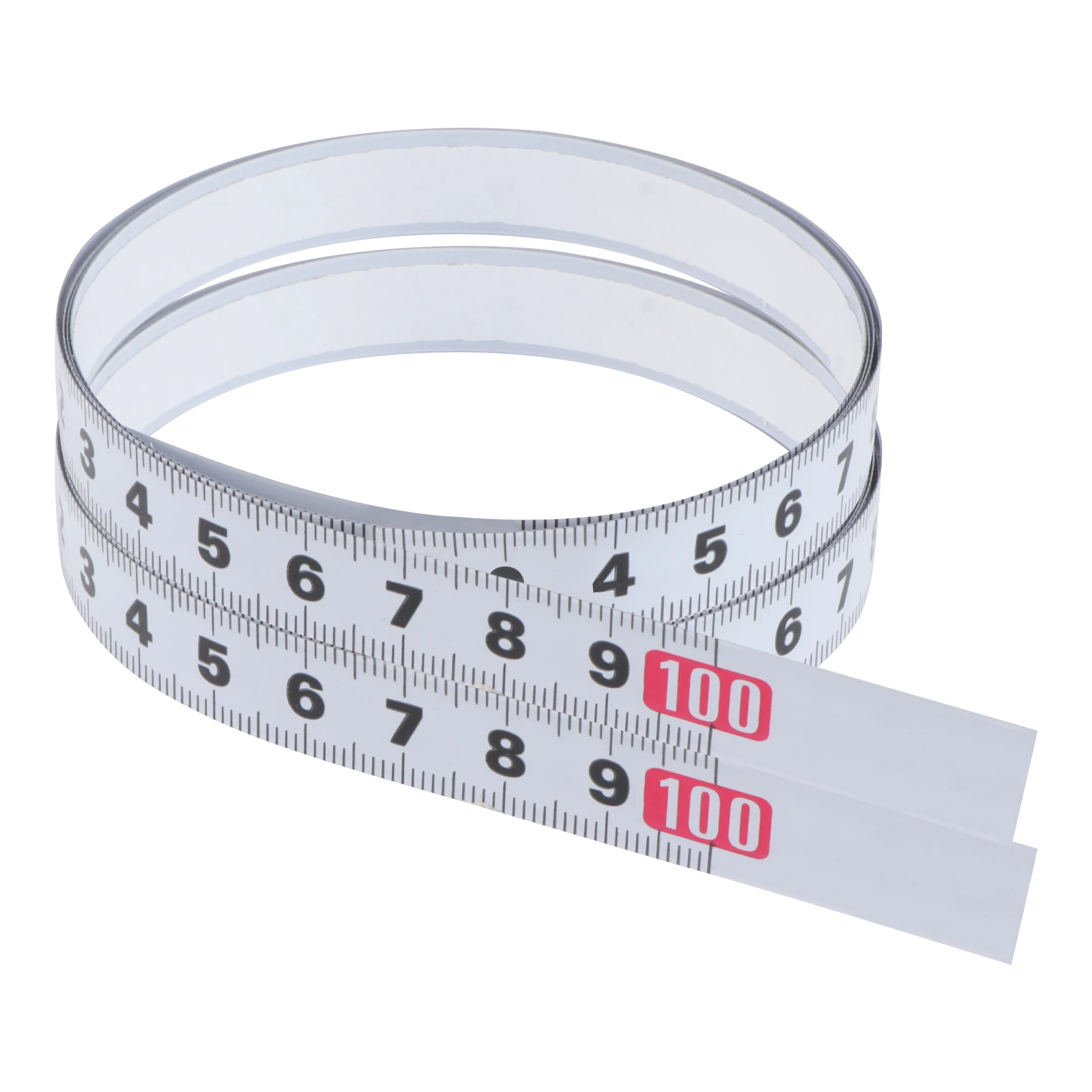 

2pcs Self-Adhesive Metric Steel Ruler Tape Miter Track Scale Woodworking Tools Wear-Resistant For Tables Counters