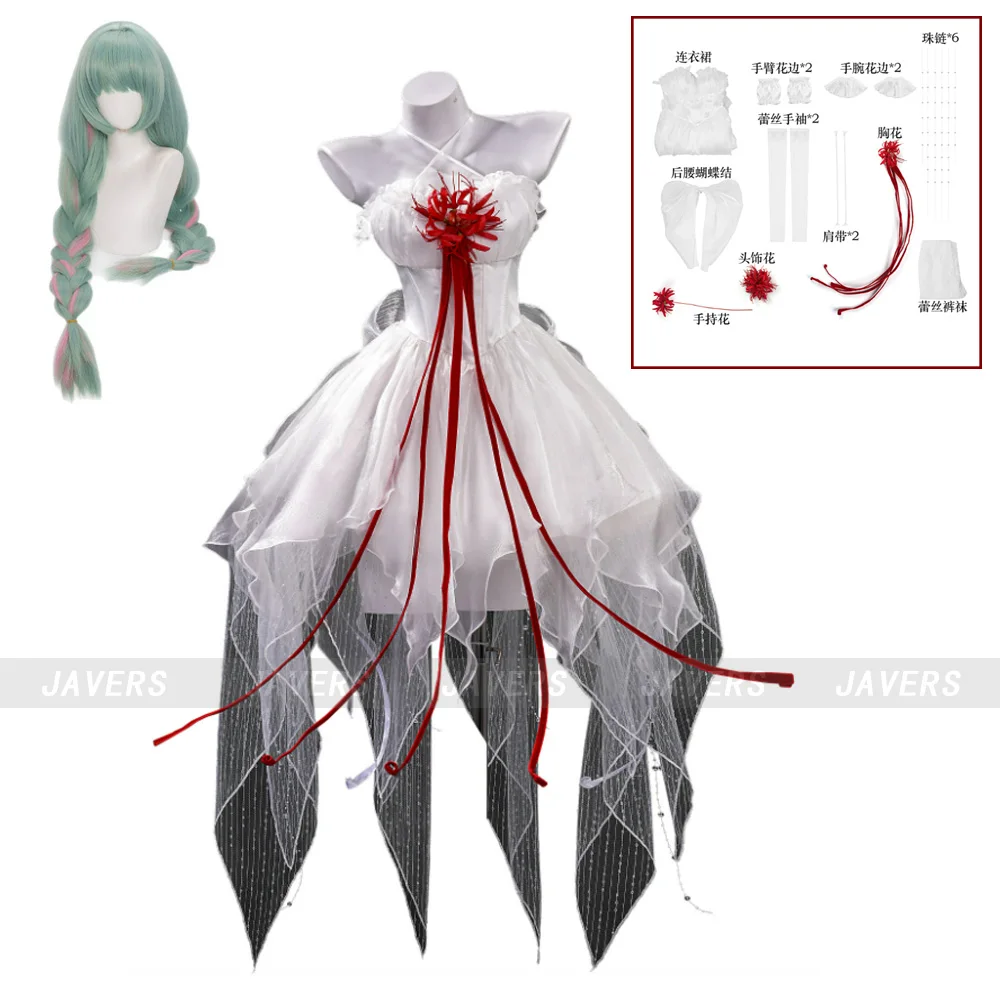 

Костюм для косплея Фролоны из «Ветра искрится», белый корсет в стиле Лолита, наряд для женщин на Хэллоуин, карнавал, тематические вечеринки и ролевые игры