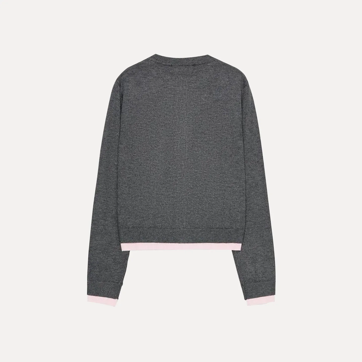 Damski dzianinowy kardigan z okrągłym dekoltem, zapinany na guziki, z łączonych materiałów, o swobodnym kroju, o długości do kolan, odzież wierzchnia.