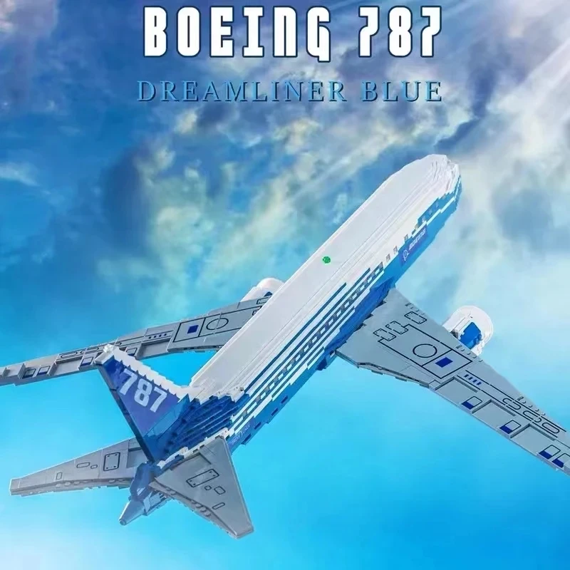 1353PCS Airline The Boeing 787 Dreamliner Building Blocks City Airplane Passenger Plane Transport Plane Bricks Toys For Kids