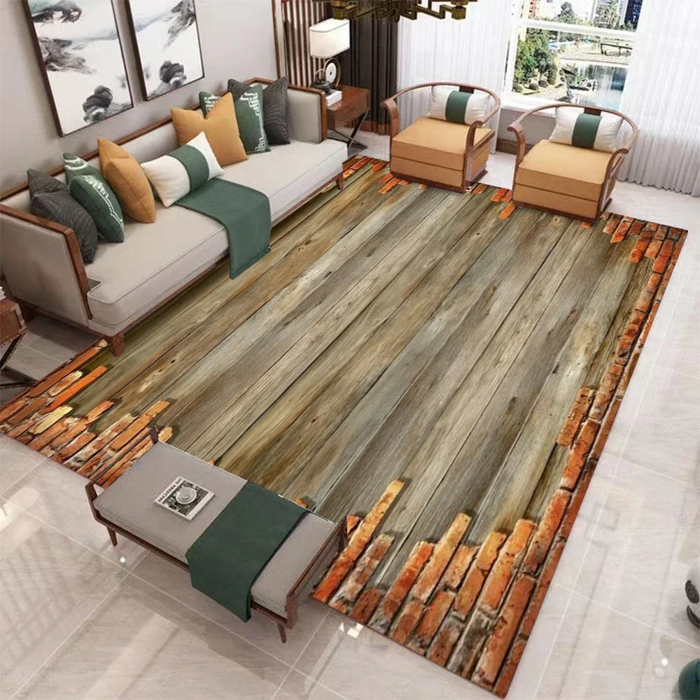3D Stereo Visual Living Room Carpet Creative Art Design Indoor Home Decor Large Area Rug Non Slip Floor Mat for Unique Home